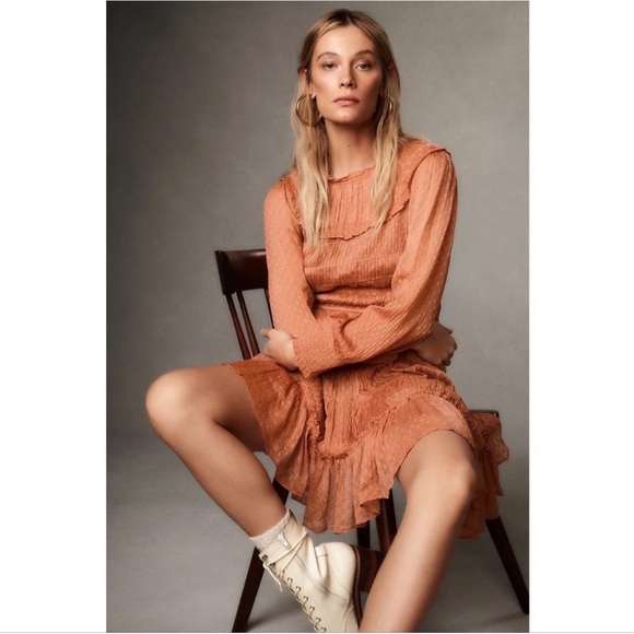 Anthropologie Dalia Smocked Mini Dress - SZ XL - NWT - Picture 2 of 12